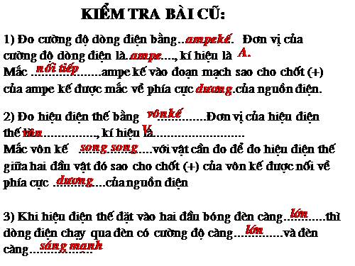 Bài 2. Điện trở của dây dẫn - Định luật Ôm