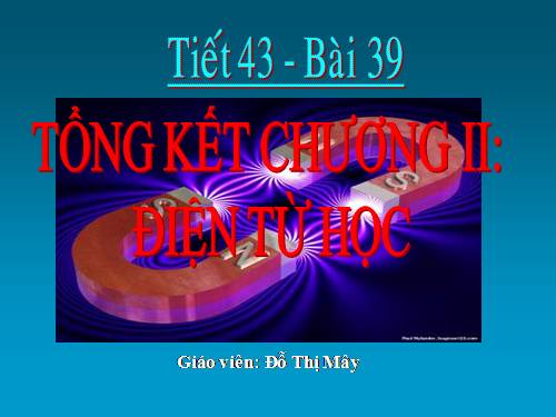 Bài 39. Tổng kết chuơng II : Điện từ học