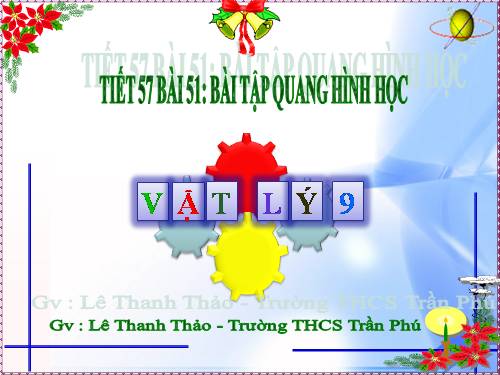 Bàl 58. Tổng kết chương III: Quang học