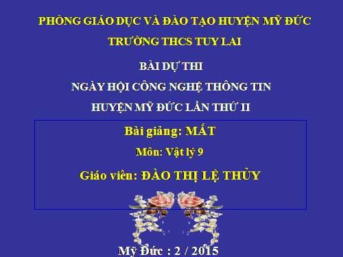 Bài 48. Mắt