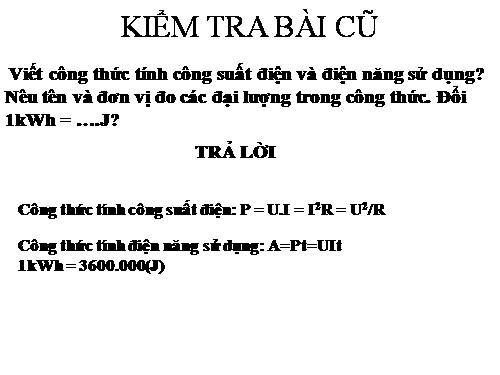 Bài 12. Công suất điện