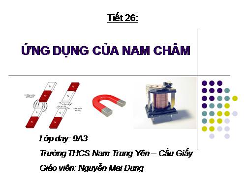 Bài 26. Ứng dụng của nam châm