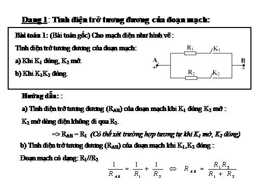 Chuyên Đề vật lí 9