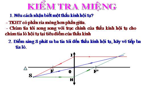 Bài 43. Ảnh của một vật tạo bởi thấu kính hội tụ