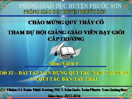 Bài 30. Bài tập vận dụng quy tắc nắm tay phải và quy tắc bàn tay trái