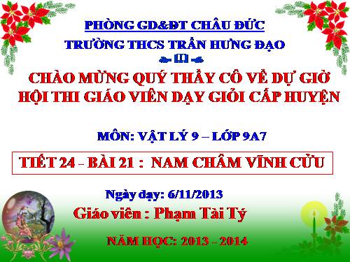 Bài 21. Nam châm vĩnh cửu