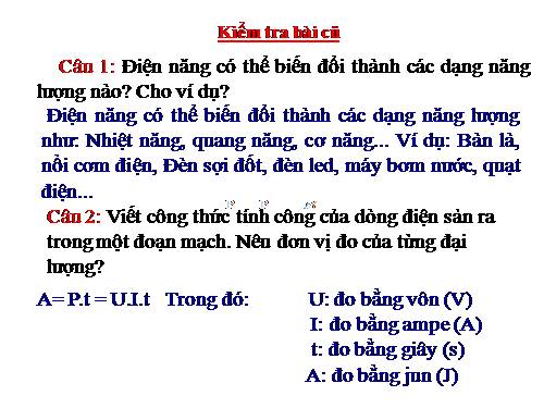 Bài 16. Định luật Jun - Len-xơ