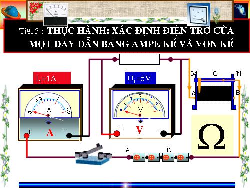 Bài 3. Thực hành: Xác định điện trở của một dây dẫn bằng ampe kế và vôn kế