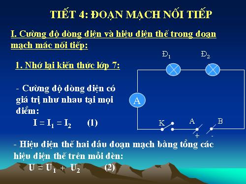 Bài 4. Đoạn mạch nối tiếp