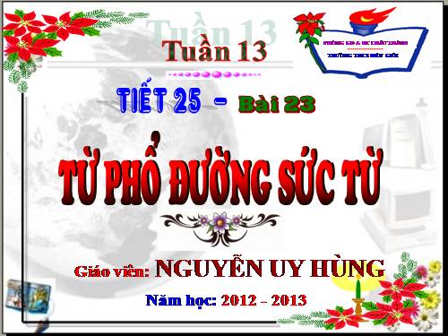 Bài 23. Từ phổ - Đường sức từ