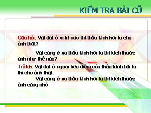 Bài 47. Sự tạo ảnh trong máy ảnh