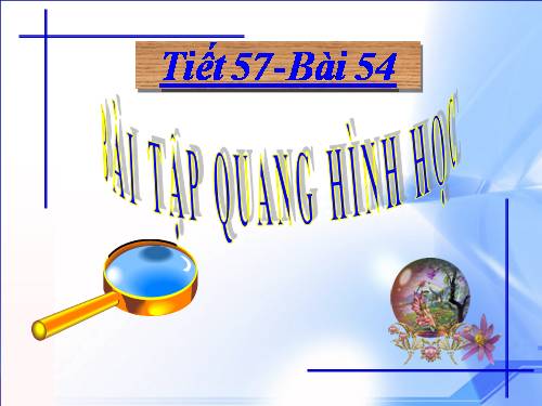 Bài 51. Bài tập quang hình học