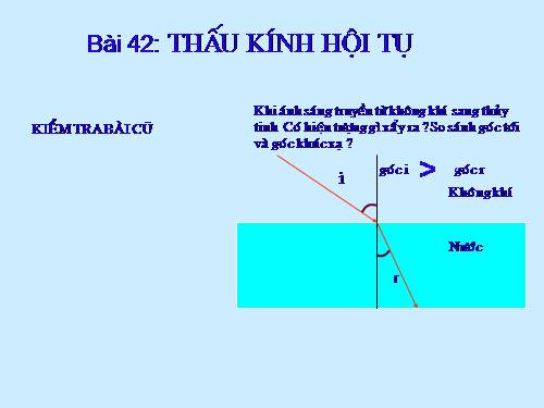 Bài 42. Thấu kính hội tụ