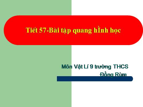 Bài 51. Bài tập quang hình học