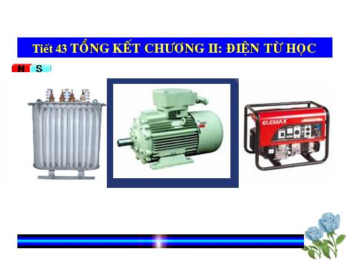 Bài 39. Tổng kết chuơng II : Điện từ học