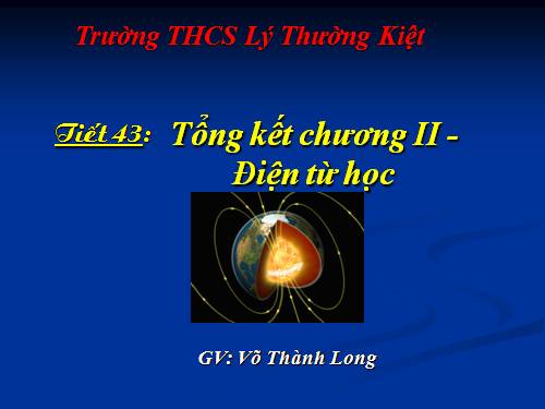 Bài 39. Tổng kết chuơng II : Điện từ học