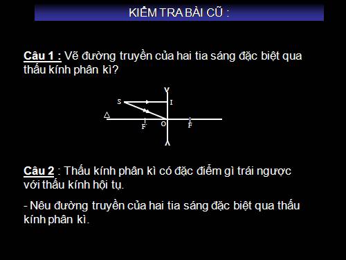 Bài 45. Ảnh của một vật tạo bởi thấu kính phân kì