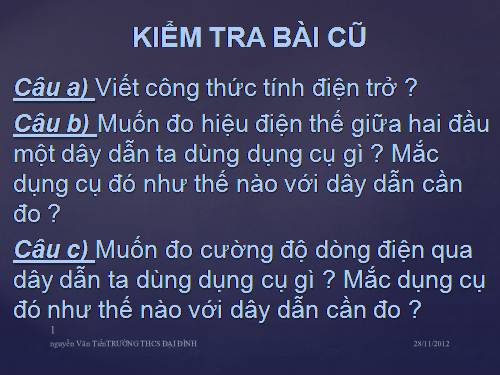 Bài 3. Thực hành: Xác định điện trở của một dây dẫn bằng ampe kế và vôn kế