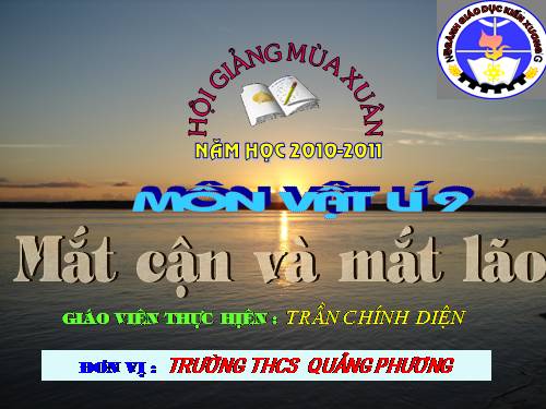 Bài 49. Mắt cận và mắt lão