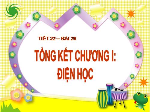 Bài 20. Tổng kết chương I: Điện học