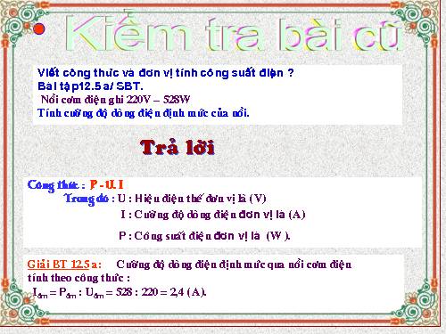 Bài 13. Điện năng - Công của dòng điện