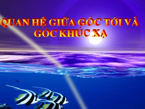 Bài 41. Quan hệ giữa góc tới và góc khúc xạ