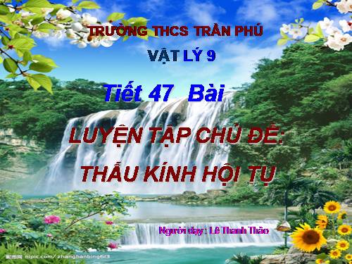 Bài 42. Thấu kính hội tụ