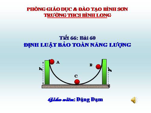 Bài 60. Định luật bảo toàn năng lượng