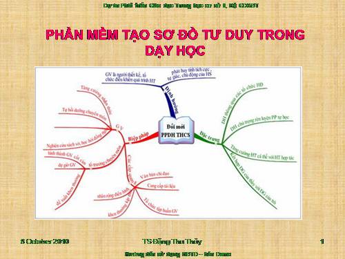 Hướng dẫn sử dụng bản đồ tư duy