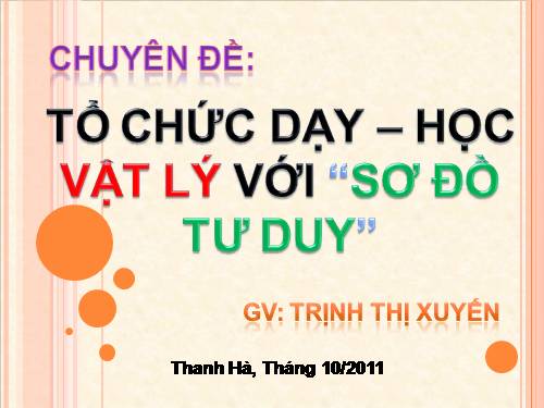 Chuyen de: So do tu duy