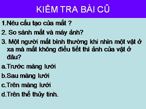 Bài 49. Mắt cận và mắt lão