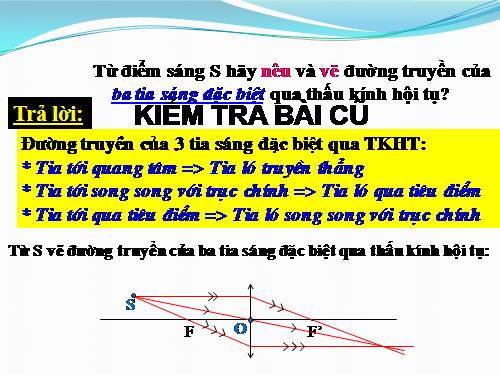 Bài 43. Ảnh của một vật tạo bởi thấu kính hội tụ