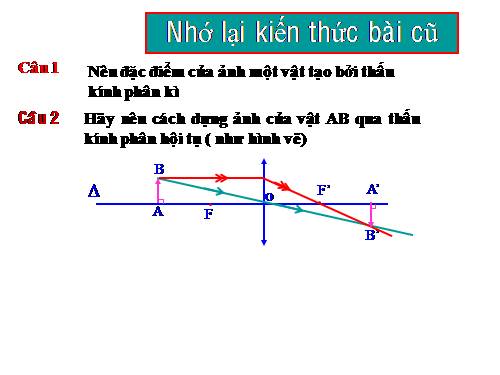 Bài 47. Sự tạo ảnh trong máy ảnh