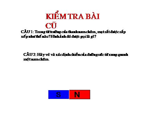 Bài 25. Sự nhiễm từ của sắt, thép - Nam châm điện