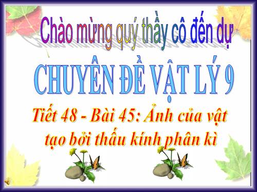 Bài 45. Ảnh của một vật tạo bởi thấu kính phân kì