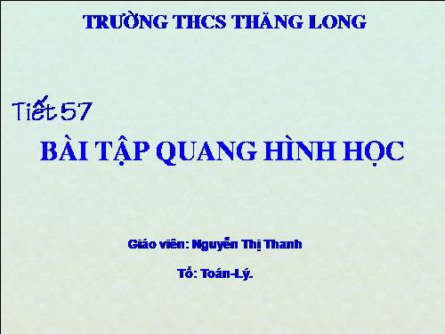 Bài 51. Bài tập quang hình học