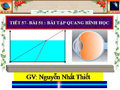 Bài 51. Bài tập quang hình học