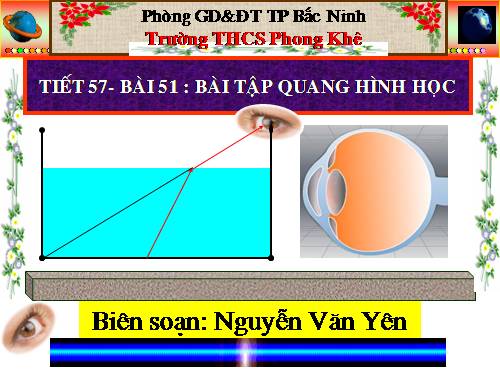 Bài 51. Bài tập quang hình học