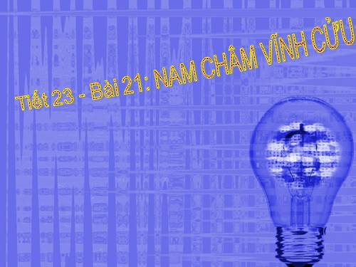 Bài 21. Nam châm vĩnh cửu