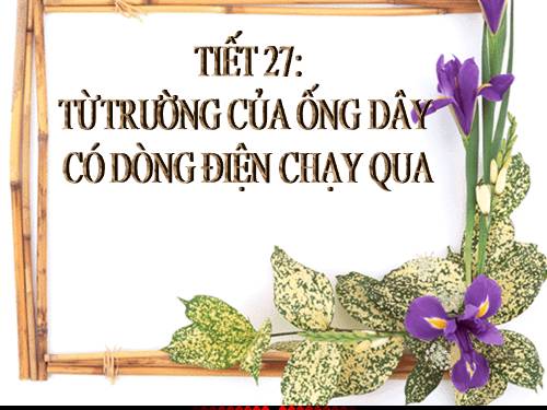 Bài 24. Từ trường của ống dây có dòng điện chạy qua