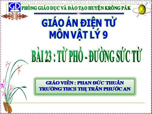 Bài 23. Từ phổ - Đường sức từ