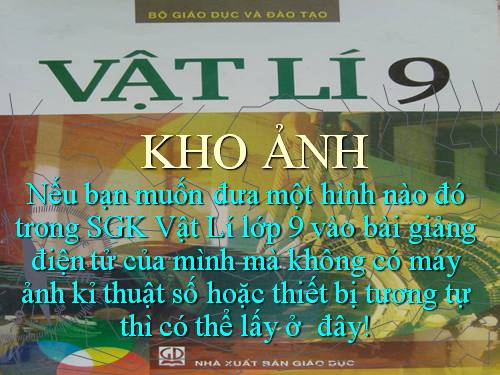 BỘ SƯU TẬP ẢNH SGK VẬT LÍ 9