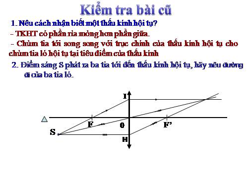 Bài 43. Ảnh của một vật tạo bởi thấu kính hội tụ