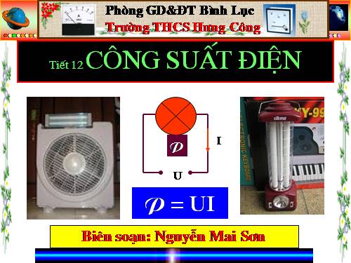 Bài 12. Công suất điện