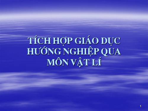 Hướng nghiệp