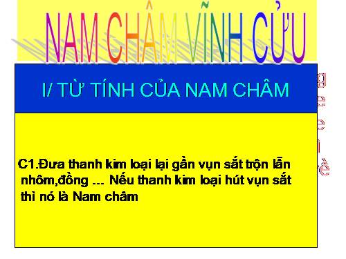 Bài 21. Nam châm vĩnh cửu