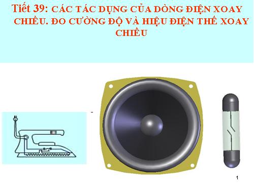 Bài 35. Các tác dụng của dòng điện xoay chiều - Đo cường độ và hiệu điện thế xoay chiều