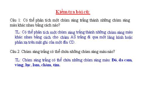 Bài 54. Sự trộn các ánh sáng màu