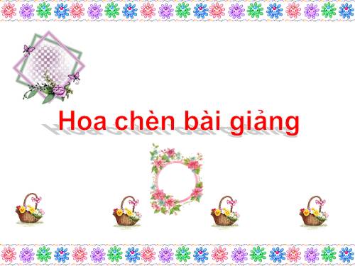 Ảnh trang trí Bài giảng