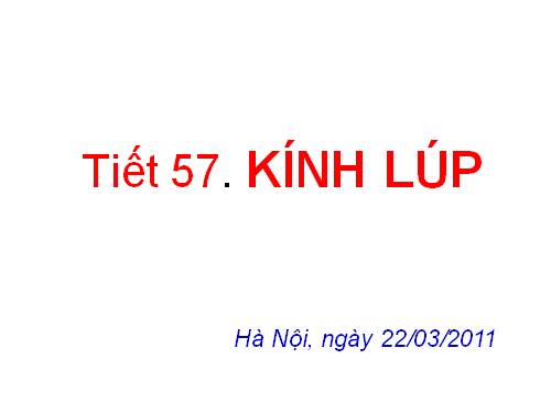 Bài 50. Kính lúp